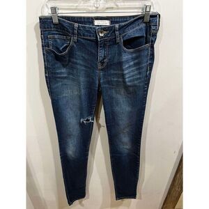 Bullhead Jeans Womens 9 Skinniest Blue Lowrise Denim Distressed Festival Casual